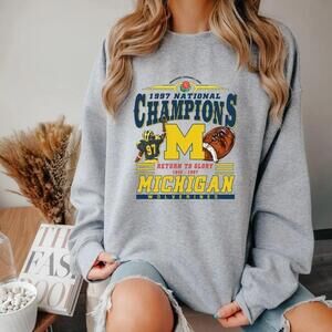 Michigan Wolverines Football Unisex Crewneck Sweatshirt